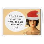 Lit Like The Tree Greeting Cards