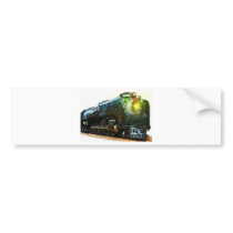 Lit Locomotive Bumper Sticker