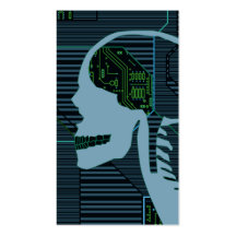 lit logicskull business card template
