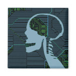 lit logicskull refrigerator magnets