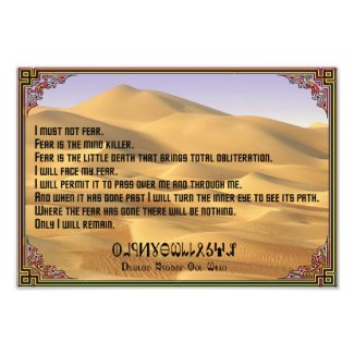 Litany Against Fear with Fremen Photo Print