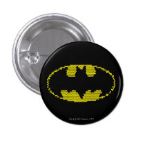 batman, bat symbol, bat logo, batman logo, lite brite, light bright, batman chest logo, batman chest symbol, Button with custom graphic design