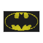 Lite-Brite Bat Emblem Gallery Wrapped Canvas