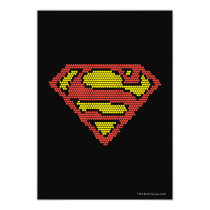 superman, superman s-shield, superman logo, superman symbol, lite brite, light bright, lite bright, super man logo, Invitation med brugerdefineret grafisk design