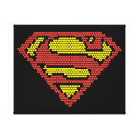 Lite-Brite S-Shield Stretched Canvas Prints