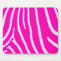 Lite Pink Zebra Print mousepads by BrattiGrl Lite Pink Zebra Print mousepads