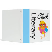 Literary Chick Binder by chicktshirts Literary Chick Binder