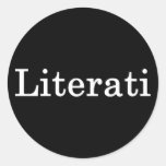 Literati Black Sticker
