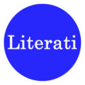 Literati Blue Sticker