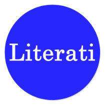 Literati Blue Sticker