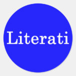 Literati Blue Sticker