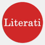 Literati Red Sticker