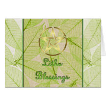 Litha Summer Solstice Pagan Pentagram Cards