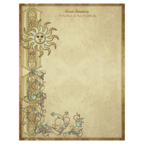 Litha Sun Art Stationery Letterhead