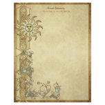 Litha Sun Art Stationery Letterhead