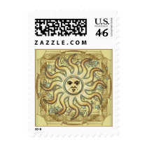 Litha Sun Celtic Style Postage