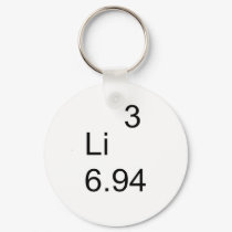 LITHIUM Li keychains