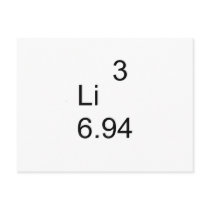 LITHIUM Li Post Cards