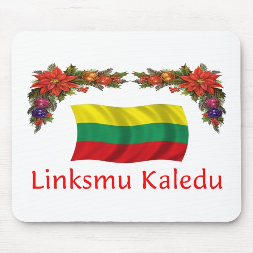 Lithuania Christmas Mousepad