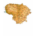 Lithuania Flag and Map T-Shirt