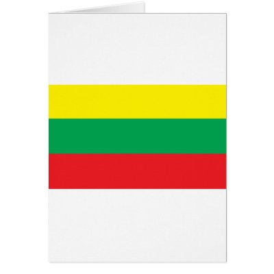 Lithuania Flag Card by teyes143