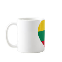 Lithuania Flag Heart mugs by Vexillophile Lithuania Flag Heart mugs