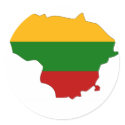 Lithuania flag map stickers by FlagStore Lithuania flag map stickers