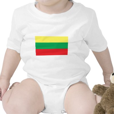 Lithuania Flag Tee Shirt by teyes143