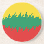 Lithuania Gnarly Flag coasters