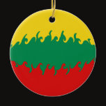 Lithuania Gnarly Flag ornaments