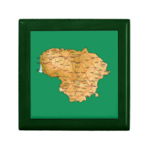 Lithuania Map Gift Box
