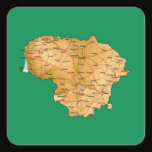Lithuania Map Sticker