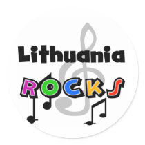 Lithuania Rocks stickers by world_wide Lithuania Rocks stickers