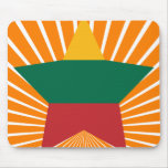 Lithuania Star Mousepad