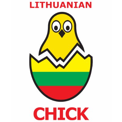Lithuanian Chick T Shirts by teyes143