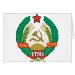 Lithuanian SSR Coat Of Arms Cards