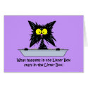 Litterbox Cat Card