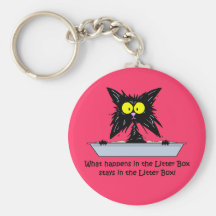 Litterbox Cat Key Chains