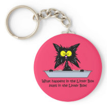 Litterbox Cat Key Chains