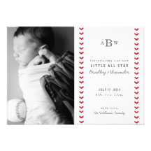 Little All Star Birth Announcement