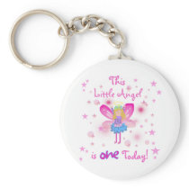 Little Angel 1st Birthday Tshirts and Gifts Key Chains