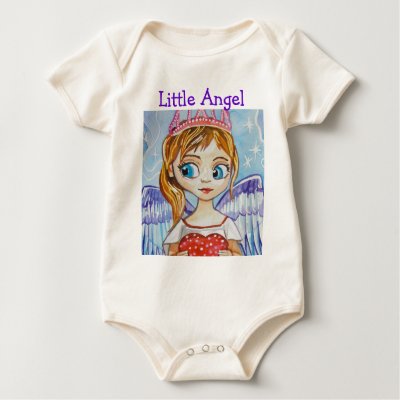 LITTLE ANGEL BABY GROW/VEST TSHIRT by gordonbruce