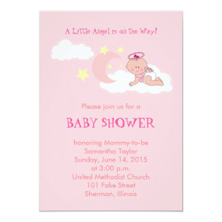 Angel Baby Shower Invitations amp; Announcements  Zazzle