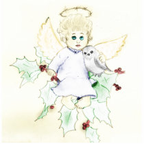 Little Angel ornament photo sculptures by BlayzeInk Little Angel ornament photo sculptures