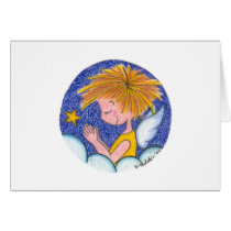 Little Angel Praying cards by dotclaire Little Angel Praying cards