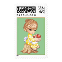 Little Apple Girl postage by lilones Little Apple Girl postage