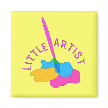 Little Artist magnets by totallypainted Little Artist magnets