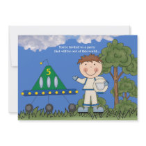 Little Astronaut - Birthday Party Invitation
