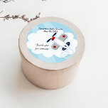 Little Aviator (Blue) Favor Stickers