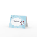 Little Aviator Boy Thank you Note Card size